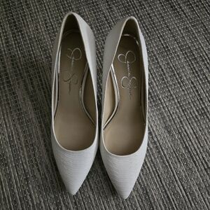 Jessica Simpson Elegant White Pumps